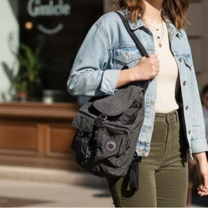 Kipling Washed Out Grey Relaxed Basic Classic Backpack